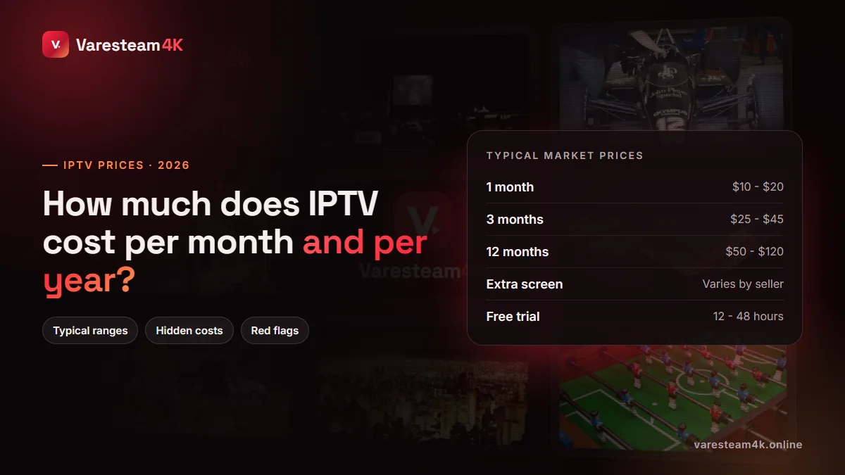 How much IPTV costs per month and per year