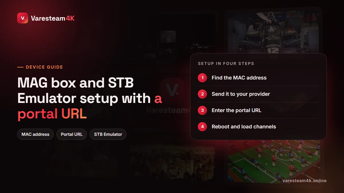 MAG box and STB Emulator portal setup