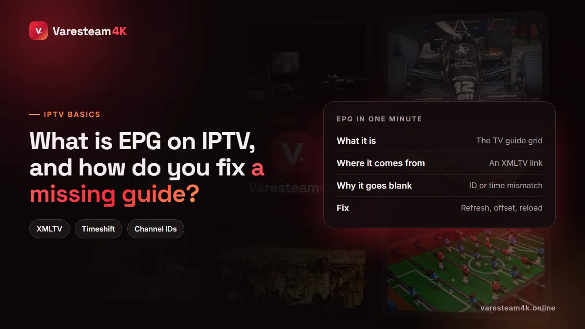 IPTV EPG TV guide explained